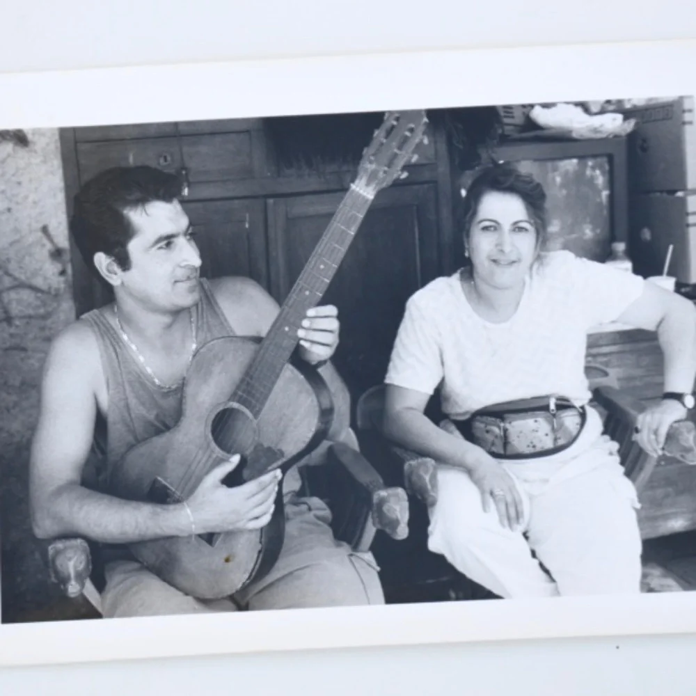 Greek Couple Fine Art Photograph Black white Photo AP signed Gallery Silver